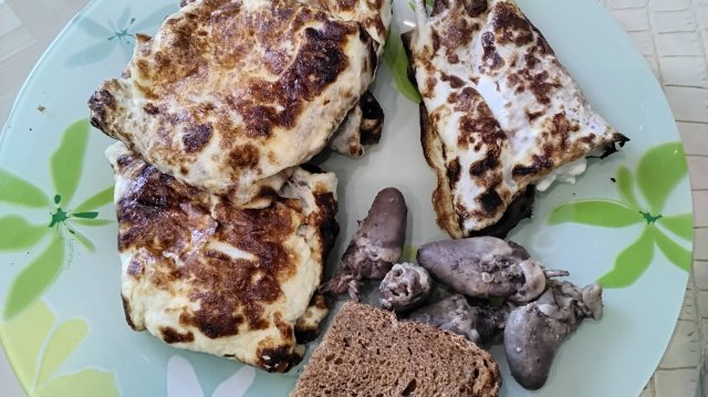 Мой завтрак диабетика.