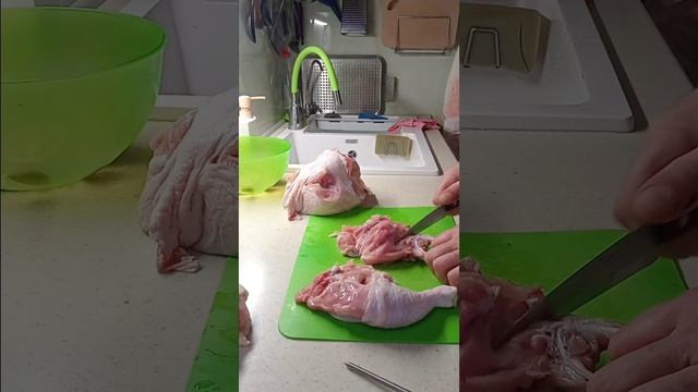 Правильная разделка курицы