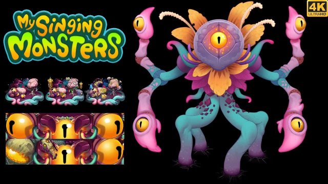 Крувьлафтовский Крокус - Все Анимации и Песни на Всех Скинах Островов - My Singing Monsters