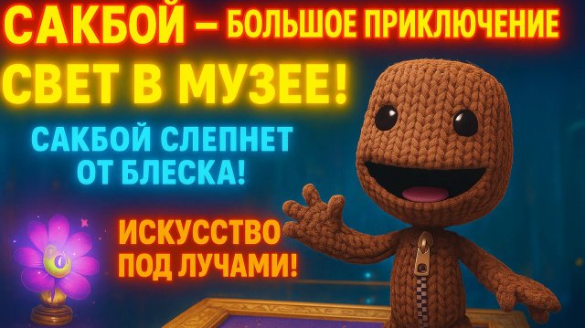🌈 Сакбой Большое приключение 32 уровень “Свет в музее” 💡🖼️ | Загадки, ловушки и сияние искусства
