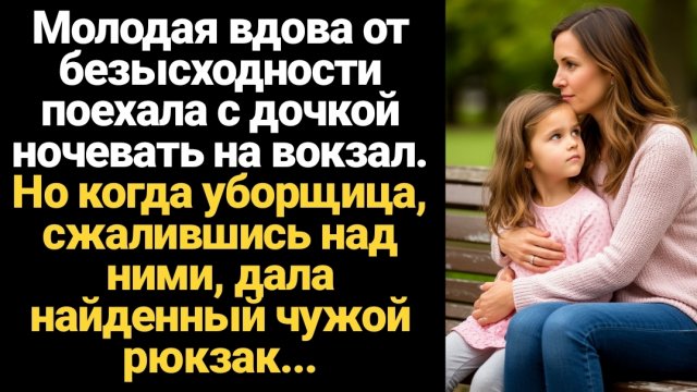 ИСТОРИЯ ИЗ ЖИЗНИ/Молодая вдова от безысходности поехала с дочкой ночевать на вокзал