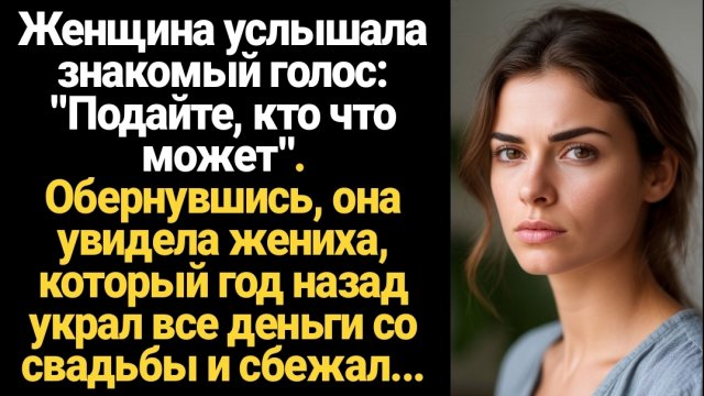 ИСТОРИЯ ИЗ ЖИЗНИ/Женщина увидела жениха, который год назад украл все деньги со свадьбы и сбежал