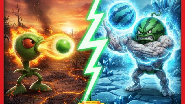 АД В САДУ! 🤯 ГОРОХОСТРЕЛ ПРОТИВ АРБУЗА! 🍉 САМЫЙ БЕЗУМНЫЙ БОЙ РАСТЕНИЙ!