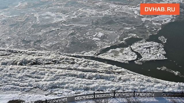 Осенний ледоход на Амуре у Хабаровска начался с опозданием на четыре дня