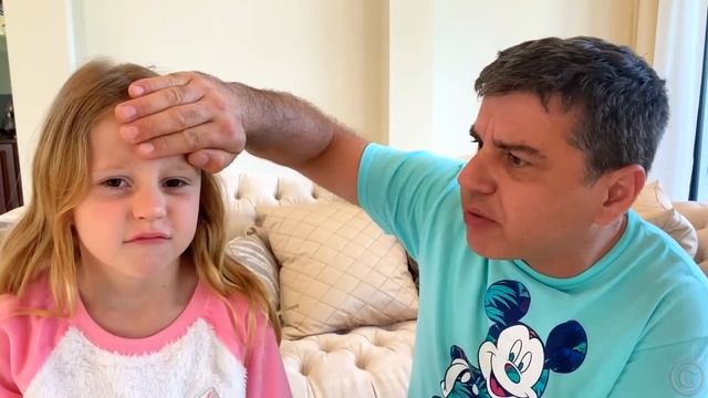 Настя и папа превратились в принцесс