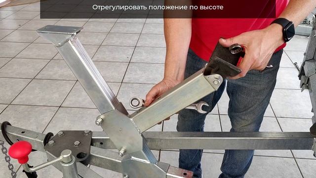 Установка лебёдки на бортовой прицеп "Крепыш" #курганские прицепы"