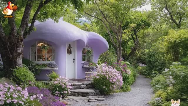 Сказочный дом мечты – 3D идея для вдохновения с планировкой и интерьером 🏡🏚️🏠 вариант (452)