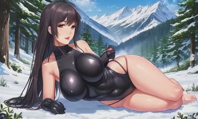 Аниме пышногрудая в горах