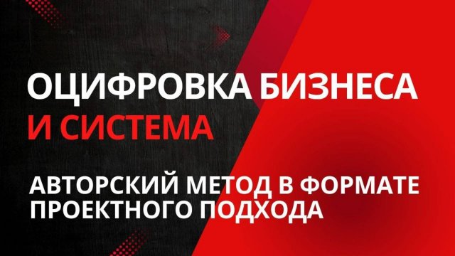Оцифровка бизнеса /Алгоритм проектной работы по формированию прозрачной и управляемой бизнес-системы