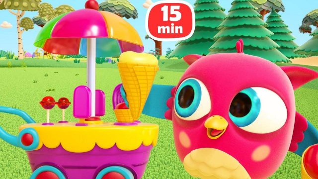 Совенок Хоп хоп – Развивающие мультики для малышей: мороженое, яйцо сюрприз и бассейн с шарики!
