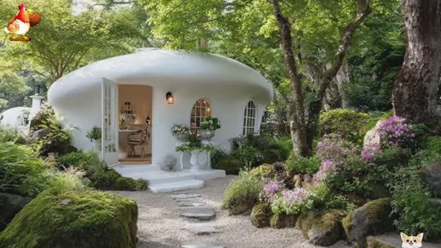 Сказочный дом мечты – 3D идея для вдохновения с планировкой и интерьером 🏡🏚️🏠 вариант (453)