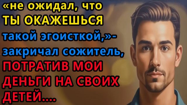 Истории из жизни. Не ожидал я, что ты окажешься такой эгоистичной и черствой Аудио рассказы
