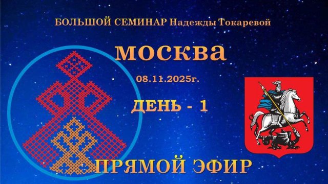 08.11.2025 Большой семинар Н.П. Токаревой. Москва. День-01