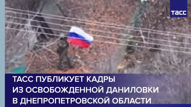 ТАСС публикует кадры из освобожденной Даниловки в Днепропетровской области