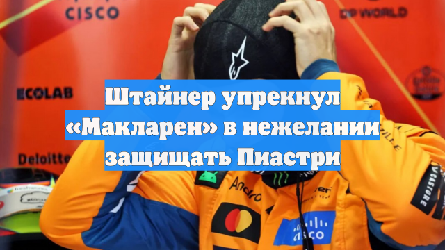 Штайнер упрекнул «Макларен» в нежелании защищать Пиастри