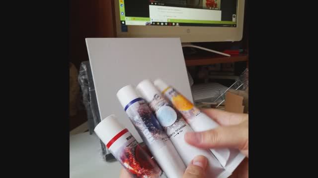 Распаковка красок. Тестирование