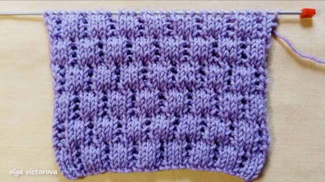 519 РЕЛЬЕФНЫЙ УЗОР С ЭФФЕКТОМ ОБЪЕМА Вязание Узоры спицами