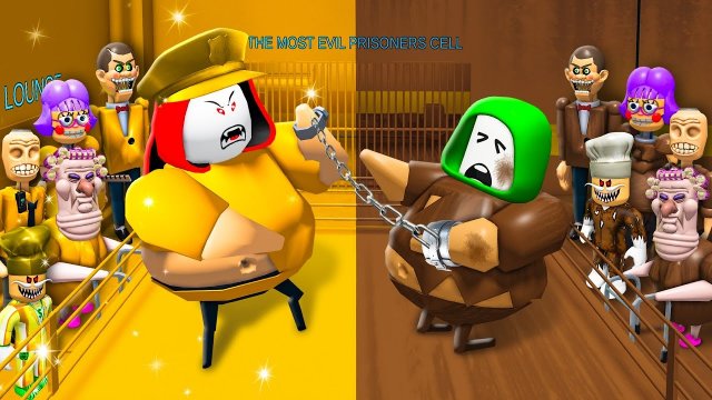 Побег из тюрьмы БАРРИ для бедных и богатых! Анимация Роблокс