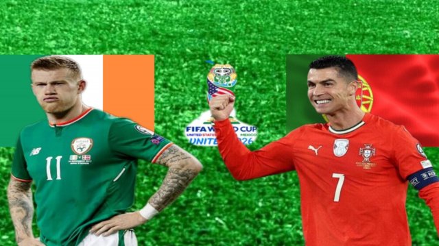 ФУТБОЛ ЧЕМПИОНАТ МИРА КВАЛИФИКАЦИЯ.  ИРЛАНДИЯ - ПОРТУГАЛИЯ.  ТЕКСТОВАЯ ОНЛАЙН ТРАНСЛЯЦИЯ