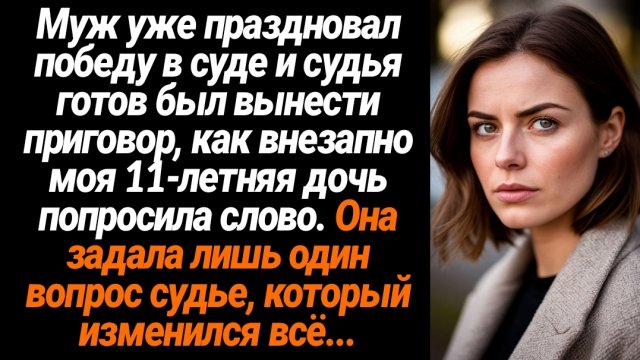 Жизненные Истории/Муж уже праздновал победу в суде, как моя дочь поднялась и задала один вопрос