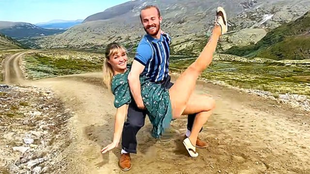 Линди хоп в исполнении Сондре и Тани! #Танцы