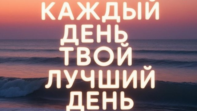 Каждый день может стать лучшим