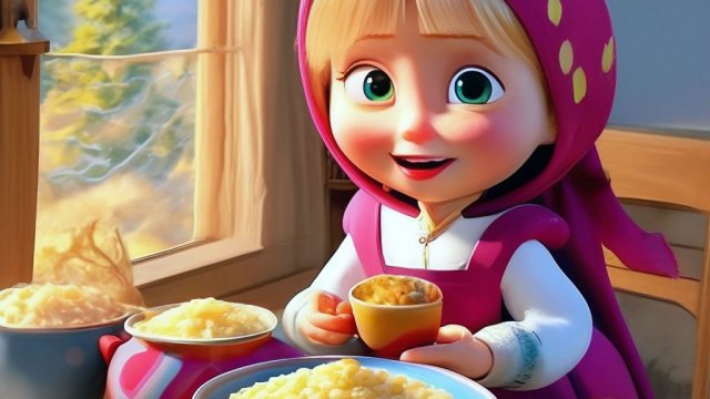 Маша и Медведь! Маша Варит Кашу !  Накормим Всех Лесных Жителей!