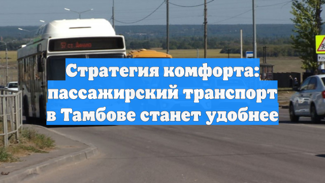 Стратегия комфорта: пассажирский транспорт в Тамбове станет удобнее