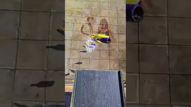 Breaking glass bottles