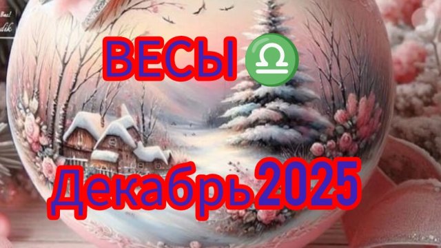 ВЕСЫ ♎ Декабрь 2025 года. Гороскоп и расклад Таро