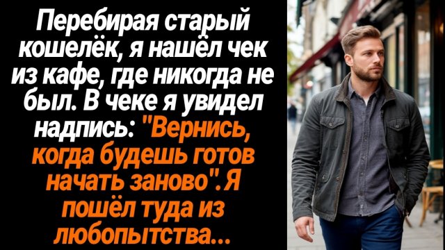 Жизненные Истории/Перебирая старый кошелёк, я нашёл в нём странный чек с надписью