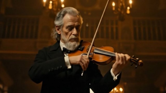 К. Никольский. Музыкант. Cover. Performed by Hrust. Видеоряд AI.