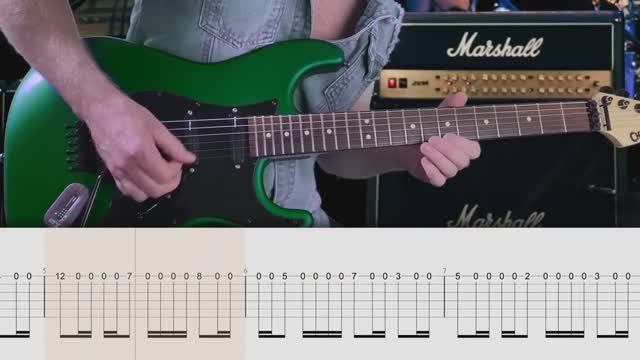 Iron Maiden - Wasted Years Cover (Табулатура) Guitar Tutorial TABS