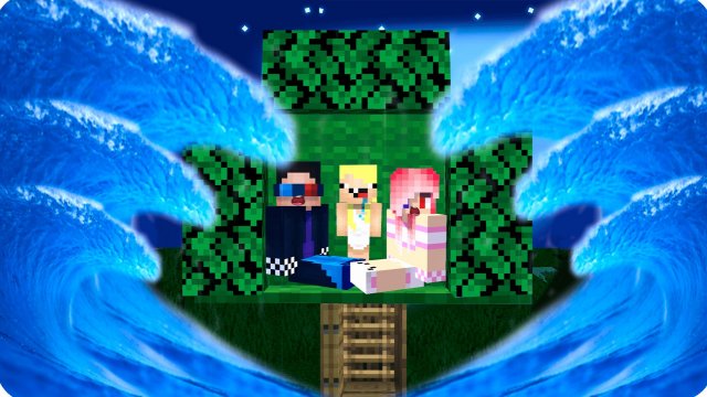 🌊ПОСТРОИЛИ ДОМ на ДЕРЕВЕ и ПЕРЕЖИЛИ ЦУНАМИ в МАЙНКРАФТ! НУБИК