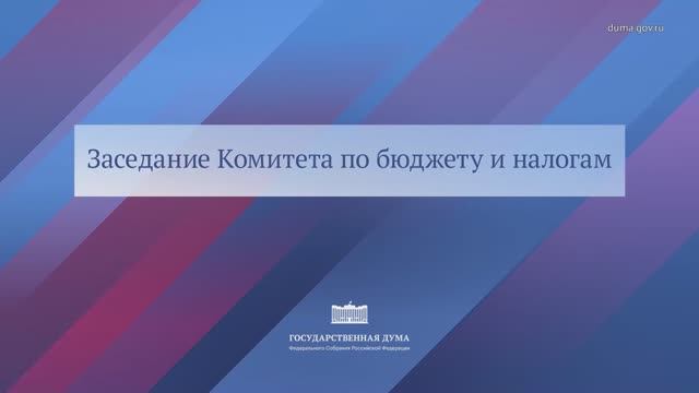 Государственная Дума заседание Комитета по бюджету и налогам часть 2, 14 ноября 2025 года