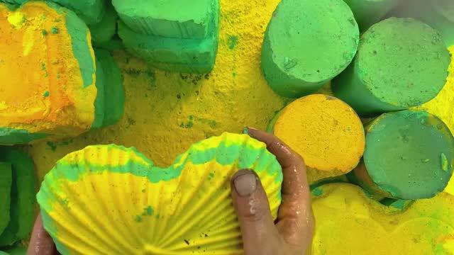 АСМР!!! Жёлто-зелёное наслаждение