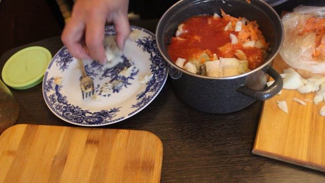 Рыба минтай под маринадом.