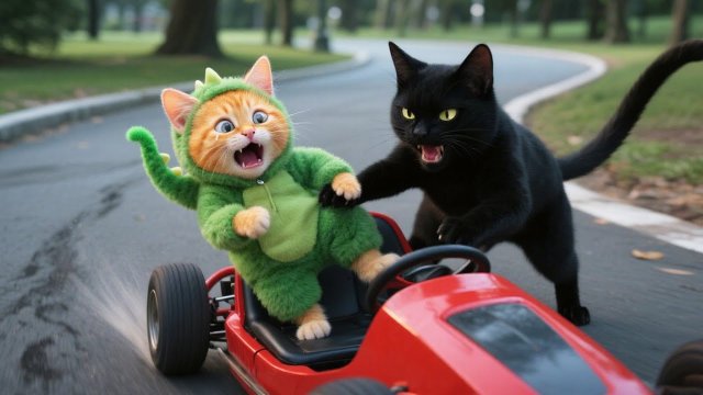 Мультики для детей, черный кот украл машинку, мультфильм детям/мультик