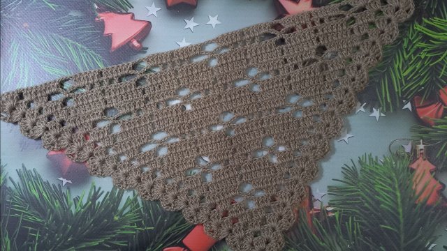 МК Узор для шали крючком