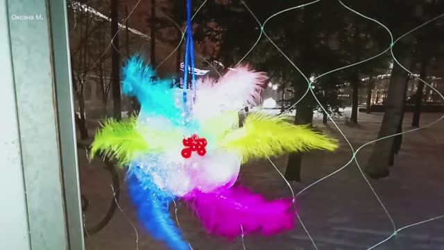 Ледяные картины в городском парке Южно-Сахалинска. 2024 год