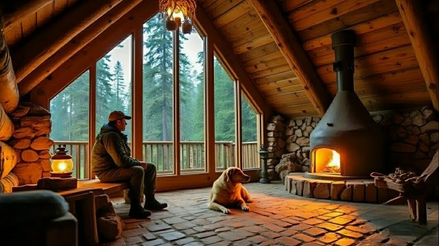 Строю скрытое укрытие в скале. Выживание в дикой природе. Бушкрафт