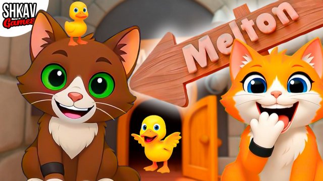 КОТ ПРОБРАЛСЯ В ДОМ К МЕЛТОНУ! 🐾✨ Волшебный ТЕЛЕПОРТ!🚪 I am cat VR / часть 54 /