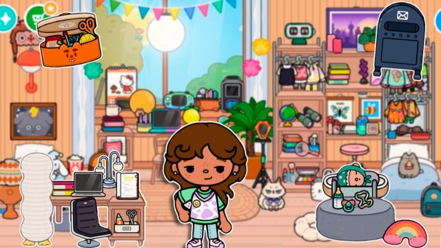 Обустройство Бесплатного Дома в Тока Бока 🏠 Только Бесплатные предметы (полное обустройство)