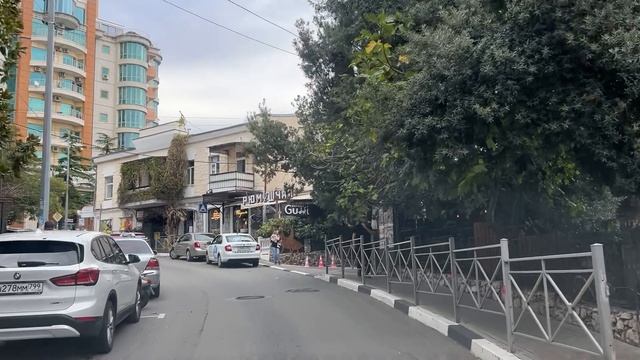 Ялта. Улицы Рузвельта, Свердлова, Фонтанная. 24.10.2025. Крым. Crimea. Yalta.