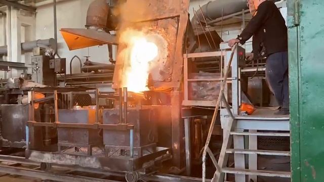 Модернизация индукционной печи ИСТ-100 в литейном цехе АО "КБХА" - Часть 1