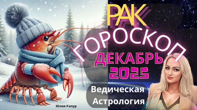 ♋Рак - гороскоп на Декабрь 2025 года. От Юлии Капур