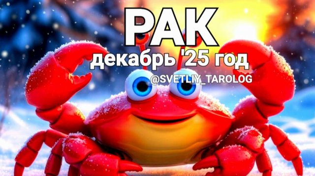 ♋️ РАК. ДЕКАБРЬ 2025 год 🔮