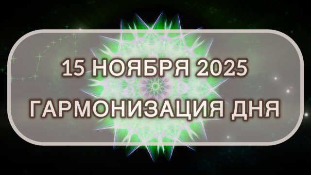 Гармонизация дня 15 ноября 2025. Трансформационная МЕДИТАЦИЯ. Позитивные вибрации.