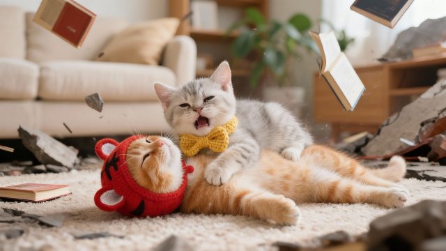 Видео для детей, котики балуются, ай ай-ай-ай, мультфильм детям,/мультики