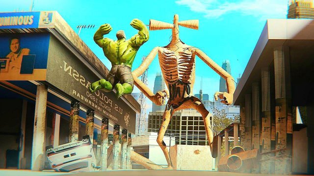 📢 СИРЕНОГОЛОВЫЙ 📢 - против ХАЛКА. Кто круче?